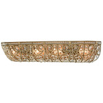 Elizabethan Bathroom Vanity Light - Dark Bronze / Clear Crystal