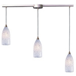 Verona Slim Linear Multi Light Pendant - Satin Nickel / Snow White