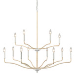 Breezeway Chandelier - White Coral / Natural