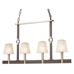Armstrong Grove Linear Chandelier - Espresso / Satin Nickel