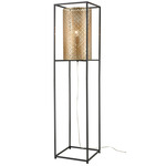 Gavia LED Floor Lamp - Black / Antique Gold