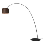 Twiggy Elle Wood Floor Lamp - Black / Rosewood