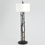 Grove Floor Lamp - Bronze / Off White