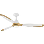 Aileron Smart Ceiling Fan with Light - Matte White / Matte White