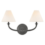 Greta Bathroom Vanity Light - Blackened Brass / Etched Opal