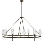 Ana Chandelier - Black Oxide / Crystal