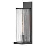 Torrent Outdoor Wall Light - Black / Clear