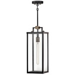 Catalina Outdoor Pendant - Black / Clear