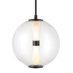 Elin Pendant - Black / Clear