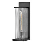 Torrent Outdoor Wall Light - Black / Clear