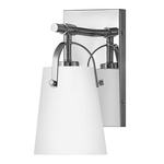 Foster Wall Sconce - Chrome / Etched Opal