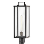 Catalina 120V Outdoor Post Light - Black / Burnished Bronze / Clear