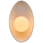 Ambiance Oval Coupe Wall Sconce - Bisque