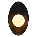 Ambiance Oval Coupe Wall Sconce - Carbon Matte Black
