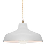 Radiance Loft Pendant - Antique Brass / Bisque