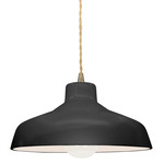 Radiance Loft Pendant - Antique Brass / Gloss Black / Matte White