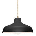 Radiance Loft Pendant - Antique Brass / Gloss Black