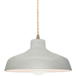 Radiance Loft Pendant - Antique Brass / Matte White