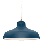 Radiance Loft Pendant - Antique Brass / Midnight Sky / Matte White