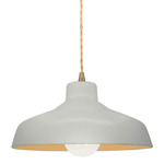 Radiance Loft Pendant - Antique Brass / Matte White / Champagne Gold