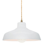 Radiance Loft Pendant - Antique Brass / Gloss White