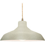 Radiance Loft Pendant - Antique Brass / Celadon Green Crackle