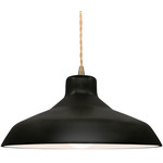 Radiance Loft Pendant - Antique Brass / Carbon