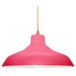 Radiance Loft Pendant - Antique Brass / Cerise