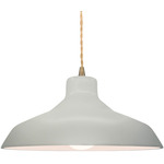 Radiance Loft Pendant - Antique Brass / Matte White