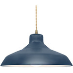 Radiance Loft Pendant - Antique Brass / Midnight Sky / Matte White