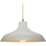 Radiance Loft Pendant - Antique Brass / Matte White / Champagne Gold