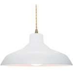 Radiance Loft Pendant - Antique Brass / Gloss White