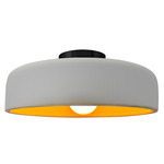 Radiance Spire Semi Flush Ceiling Light - Matte Black / Matte White / Champagne Gold