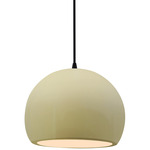 Radiance Globe Pendant - Matte Black / Vanilla Gloss