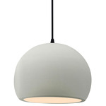 Radiance Globe Pendant - Matte Black / Matte White
