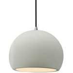Radiance Globe Pendant - Brushed Nickel / Matte White