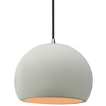 Radiance Globe Pendant - Brushed Nickel / Matte White / Champagne Gold