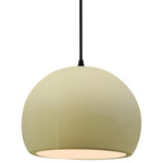 Radiance Globe Pendant - Matte Black / Vanilla Gloss