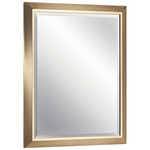 Rectangular Beveled Mirror - Champagne Bronze