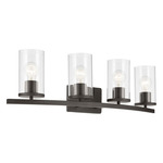 Crosby Bathroom Vanity Light - Olde Bronze / Clear