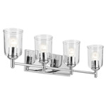 Shailene Bathroom Vanity Light - Chrome / Clear