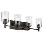 Shailene Bathroom Vanity Light - Olde Bronze / Clear