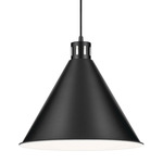 Zailey Cone Pendant - Black