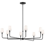 Pallas Large Chandelier - Black / White