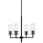 Velestino Chandelier - Black / Clear