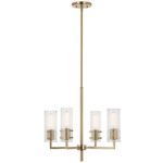 Velestino Chandelier - Champagne Bronze / Clear