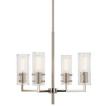 Velestino Chandelier - Polished Nickel / Clear
