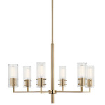 Velestino Chandelier - Champagne Bronze / Clear