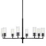Velestino Chandelier - Black / Clear