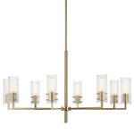 Velestino Chandelier - Champagne Bronze / Clear